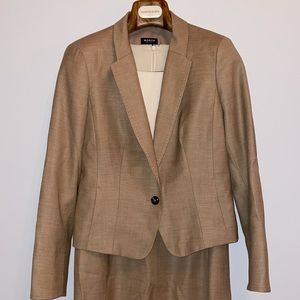 Worth, Tan Blazer, Size 4